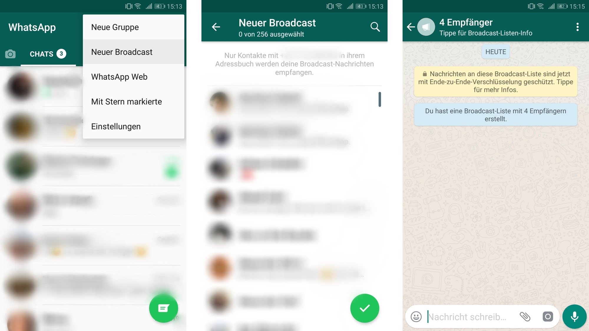 Broadcast list whatsapp что это